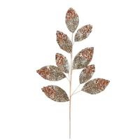 Vickerman 29" Champagne Glitter Leaf Spray (6 pack)