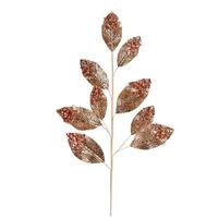 Vickerman 29" Rose Gold Glitter Leaf Spray (6 pack)