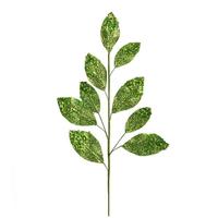 View 29" Lime Glitter Leaf Spray (6 pack)