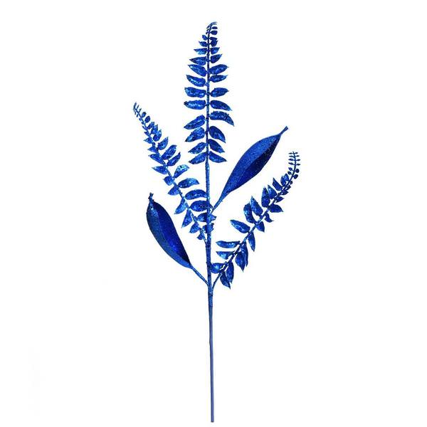 33" Blue Fern Leaf Spray (6 pack)