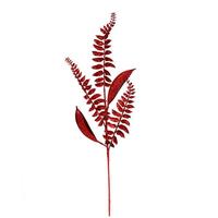 Vickerman 33" Red Fern Leaf Spray (6 pack)