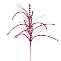 View 29" Berry Red Glitter Harvest Spray (6 pack)
