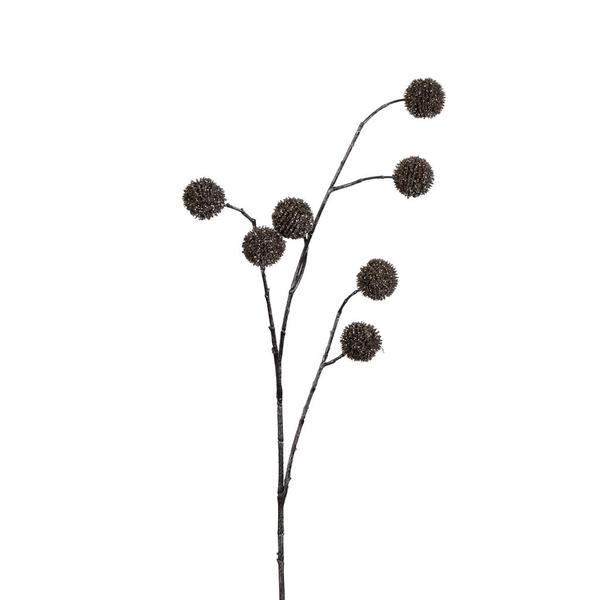 32" Champagne Glitter Pom Pom Spray Christmas Decoration (2 Pack)