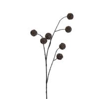 Vickerman 32" Champagne Glitter Pom Pom Spray Christmas Decoration (2 Pack)