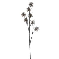 View 33" Champagne Glitter Urchin Spray Christmas Decoration (2 Pack)