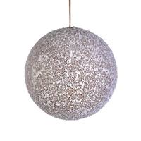 View 4" Beige - Coral Matte Ball Christmas Ornament (4 Pack)