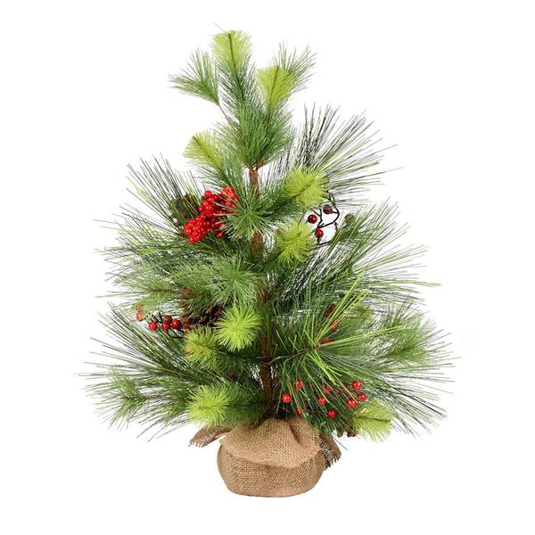 2' Artificial Morris Pine with Pinecones and Berries