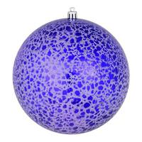 Vickerman 6" Purple Crackle Ball Ornament (4 pack)