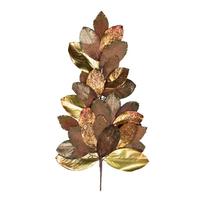 Vickerman 34" Artificial Mocha Magnolia Leaf Teardrop Christmas Decoration
