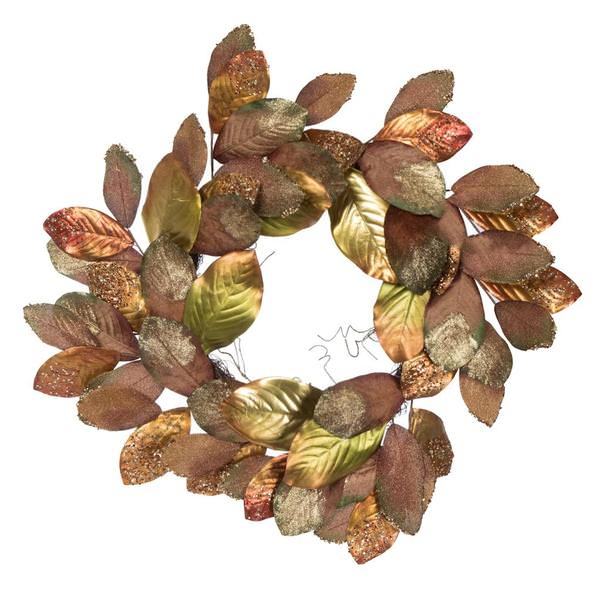 32" Artificial Mocha Magnolia Leaf Christmas Wreath