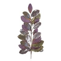 Vickerman 34" Artificial Plum Stone Magnolia Leaf Teardrop Christmas Decoration