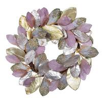 Vickerman 32" Artificial Plum Stone Magnolia Leaf Christmas Wreath