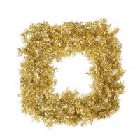 Vickerman 30" Artificial Gold Tinsel Square 50 Clear Miniature Lights