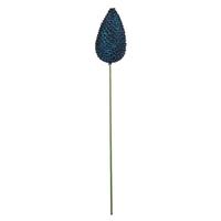 Vickerman 24" Midnight Blue Glitter Pine Cone Pick (4 pack)