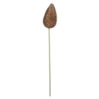 Vickerman 24" Mocha Glitter Pine Cone Pick (4 pack)