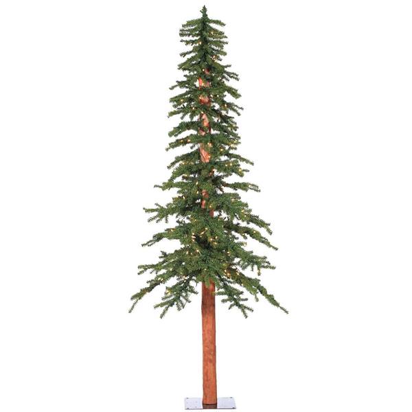 9' x 56" Artificial Natural Alpine Tree with 500 Warm White Lights