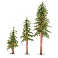 Vickerman 2' 3' 4' Artificial Natural Alpine Set 200 Multi-Color Lights