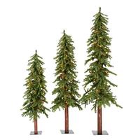 Vickerman 4' 5' 6' Artificial Natural Alpine Set 450 Multi-Color Lights