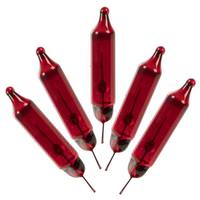 Vickerman 2.5 volt 100 mA Pinched Base Glass Red Incandescent Mini Replacement Bulbs (500 Pack)