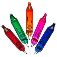 Vickerman 2.5 volt 170 mA Pinched Base Glass Red/Blue/Green/Yellow/Pink Incandescent Mini Replacement Bulbs (500 Pack)
