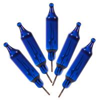 Vickerman 2.5 volt 100 mA Pinched Base Glass Blue Incandescent Mini Replacement Bulbs (500 Pack)