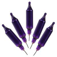 Vickerman 2.5 volt 200 mA Pinched Base Glass Purple Incandescent Mini Replacement Bulbs (500 Pack)