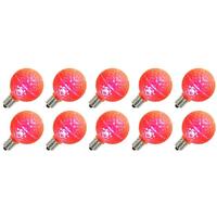 Vickerman 0.45 watt G50 Intermediate Screw Base Pink Faceted Dimmable LED (10 pack)