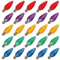 Vickerman 0.96 watt 130 volt C9 Intermediate Screw Multi-Color Faceted LED (25 pack)