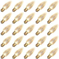 Vickerman 0.42 watt 120 volt C9 Intermediate Screw Sun Warm White Twinkle Faceted LED (25 pack)
