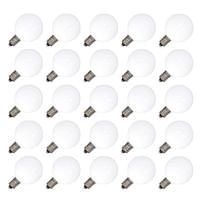 View 0.96 watt G40 LED Candelabra Screw (E12) Base Cool White Ceramic Dimmable (25 pack)