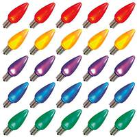 View 0.96 watt 130 volt C9 Intermediate Screw Multi-Color LED (25 pack)