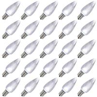 View 0.96 watt 130 volt C9 Intermediate Screw Cool White LED (25 pack)
