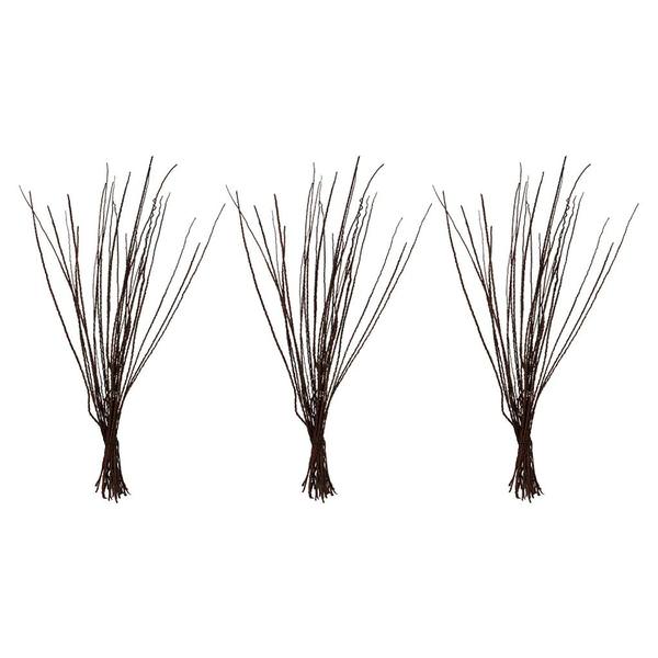 36"-40" 24oz Dark Brown Preserved Caba Spines Bundle (3 8oz bundles)