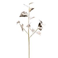View 33" Champagne Shiny Leaf Spray Christmas Decoration (2 Pack)