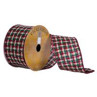 Vickerman 2.5"x30' Red/Green Chunky Knit Ribbon