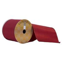Vickerman 4"x30' Crimson Red Ribbon Christmas Decoration