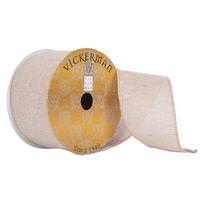 Vickerman 2.5"x30' Oat Woven Jute Ribbon