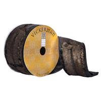 Vickerman 2.5"x30' Cocoa Brown Faux Fur Ribbon