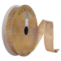 Vickerman 1"x30' Gold Sheen Ribbon