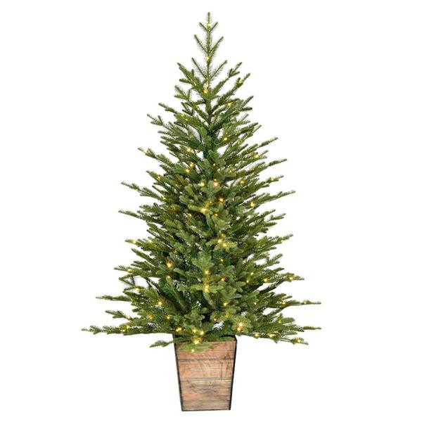 4' x 31" Gibson Pine 200 Warm White Lights Artificial Christmas Tree