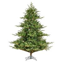 Vickerman 6.5' x 63" Artificial Sherwood Fir Pine 1350 Warm White Lights Artificial Christmas Tree