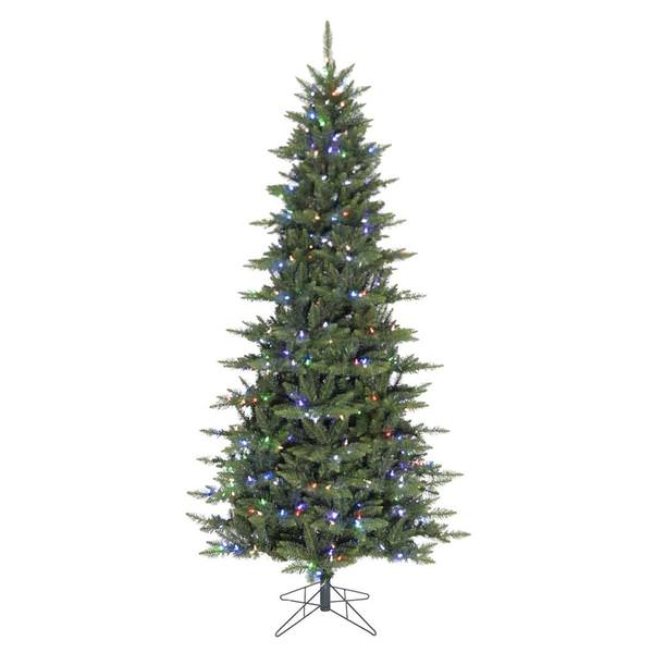 7.5' x 45" Artificial Camdon Fir Slim Pine Unlit Christmas Tree