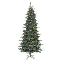 Vickerman 7.5' x 45" Artificial Camdon Fir Slim Pine Unlit Christmas Tree