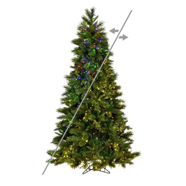 10' x 63" Brighton Pine 2300 3mm LED Color Changing Lights Artificial Christmas Tree
