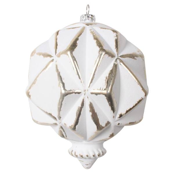 4" Champagne Brushed Ball Christmas Ornament (4 Pack)