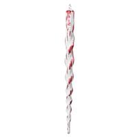 Vickerman 7.5" Red Brushed Icicle Christmas Ornament (8 Pack)