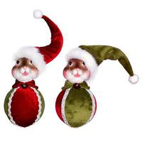 Vickerman 4.5" Candy Land Squirrel Christmas Ornament (2 Pack)