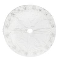 Vickerman 52" White Snowflake Tree Skirt