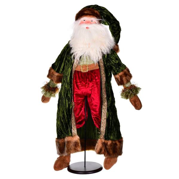 36" Emerald Twilight Santa with Stand
