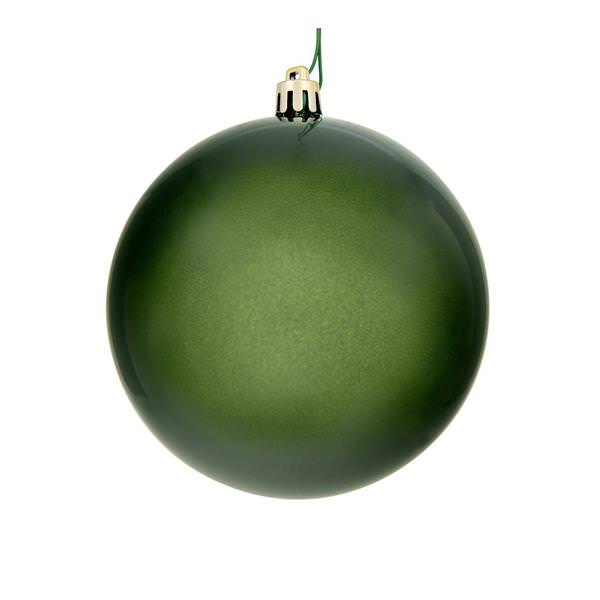 4" Juniper Candy Ball Drilled Christmas Ornament (6 Pack)